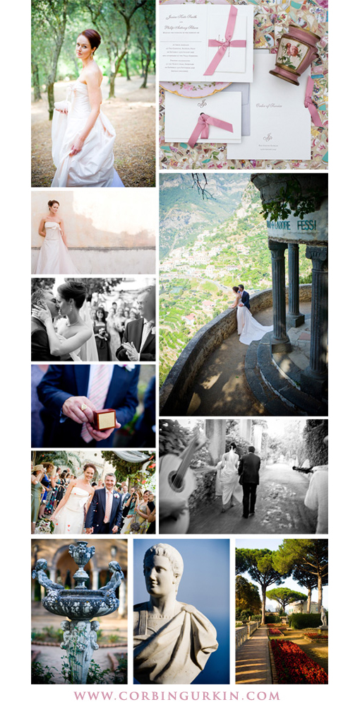 Positano wedding images featuring bride, groom and venue