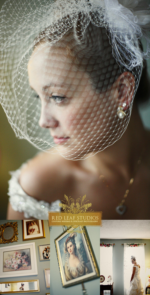 Bride in veil, Red Leaf Studios wedding photography
