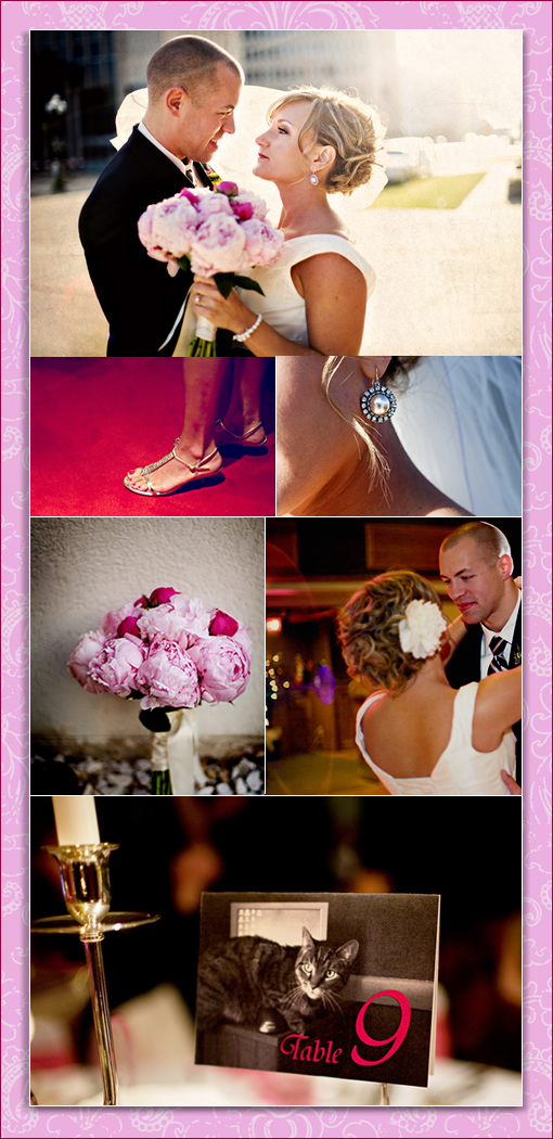 Pink & Green Wedding Colors Palette