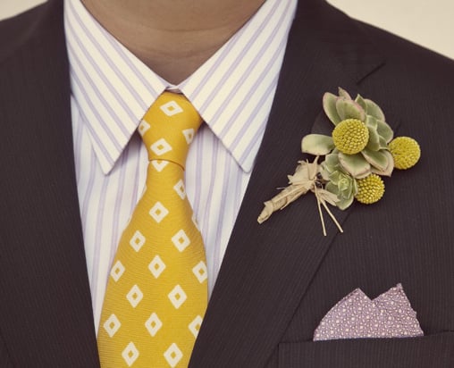 yellow wedding ideas for the groom