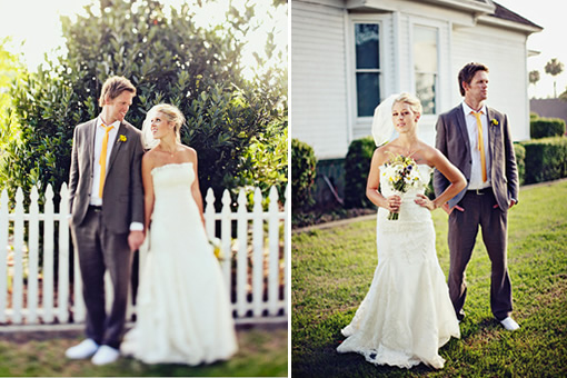 gray and yellow groom ideas