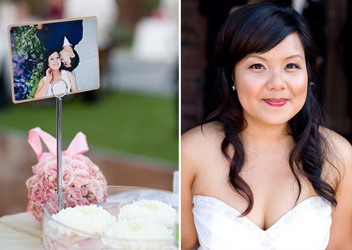 Pink and White Wedding Reception