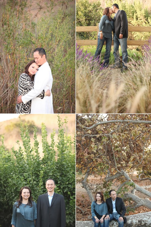 Romantic couple in nature enjoying intimate moments together