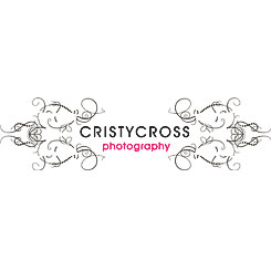 Cristy Cross Photography logo with elegant decorative flourishes