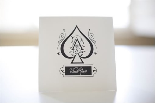 Armand De Brignac Champagne Plus Free Monogram Thank You Cards