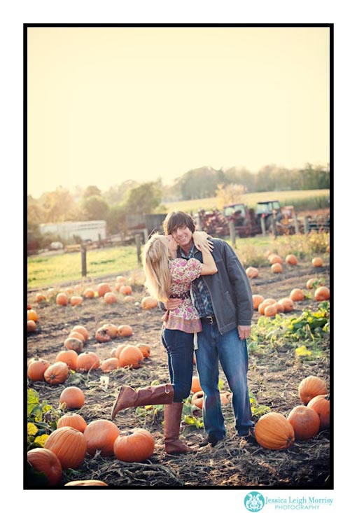 Sarah & Mike Pumpkin Patch Engagment Manasquan NJ