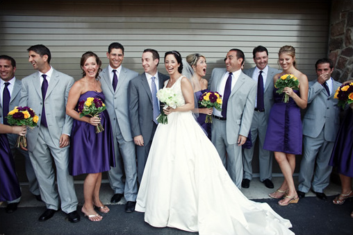 Purple Wedding Inspiration From Rose Petals and Lace