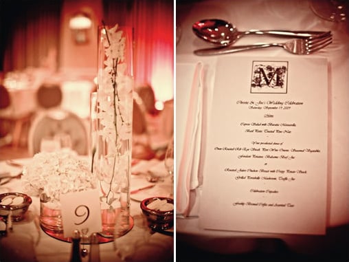 hollywood wedding menu