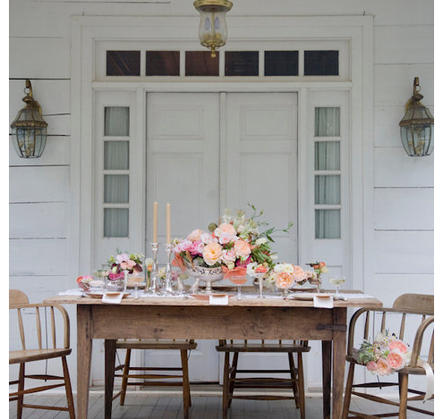 Ode to Wedding Chicks: Peachy Farmhouse Wedding