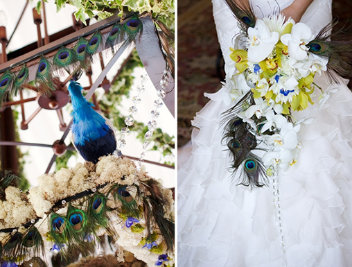 Peacock Wedding Ideas From Blooms By Martha