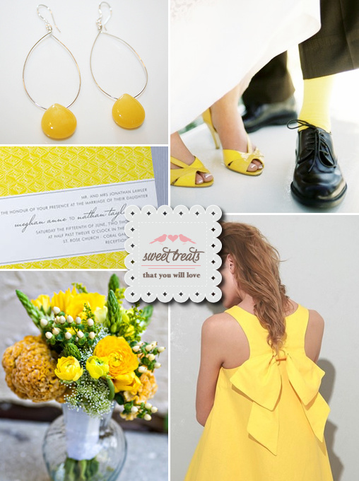 Sweet Treats + Yellow Wedding Ideas