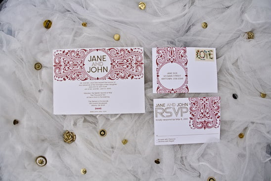 100 Custom Wedding Invitations & Response Cards From Julia's Poppies