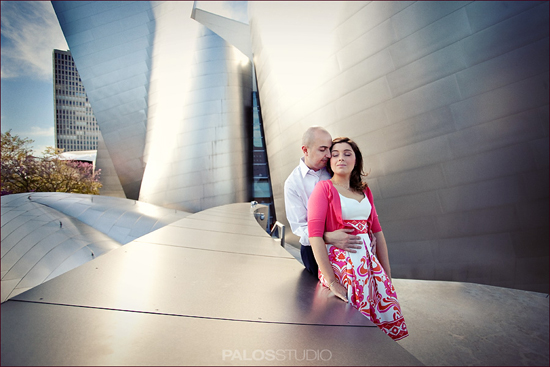 Disney Concert Hall Engagement Session | Palos Studio