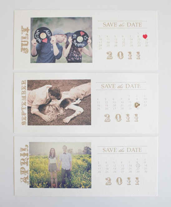 Free Photo Save the Date Calendar Cards
