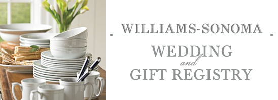 william sonoma bridal registry