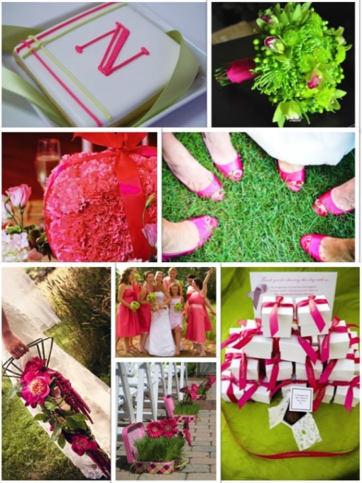 Pink and Green Wedding Inspiration