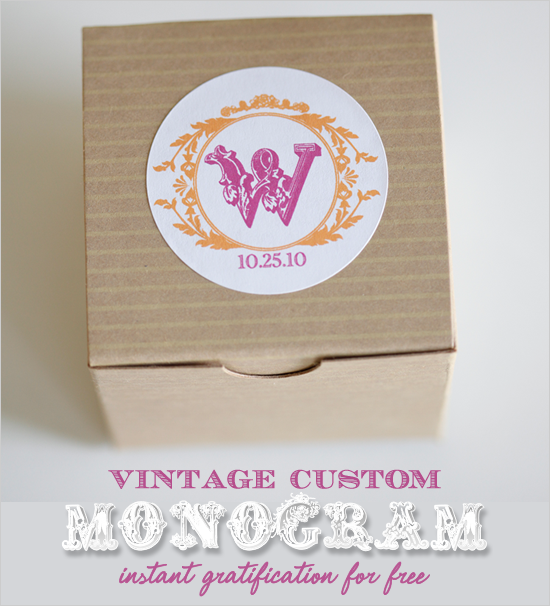 Vintage Custom Wedding Monograms