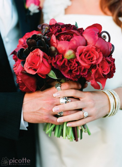 a jewel toned and urban wedding . picotte photography
