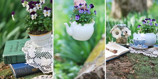 DIY Flower & Teacup Centerpieces