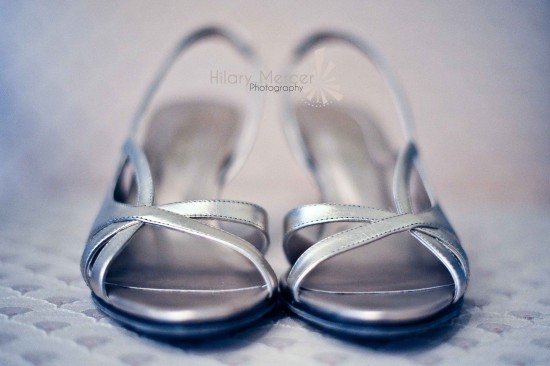 Elegant silver heels, perfect for a special occasion or wedding