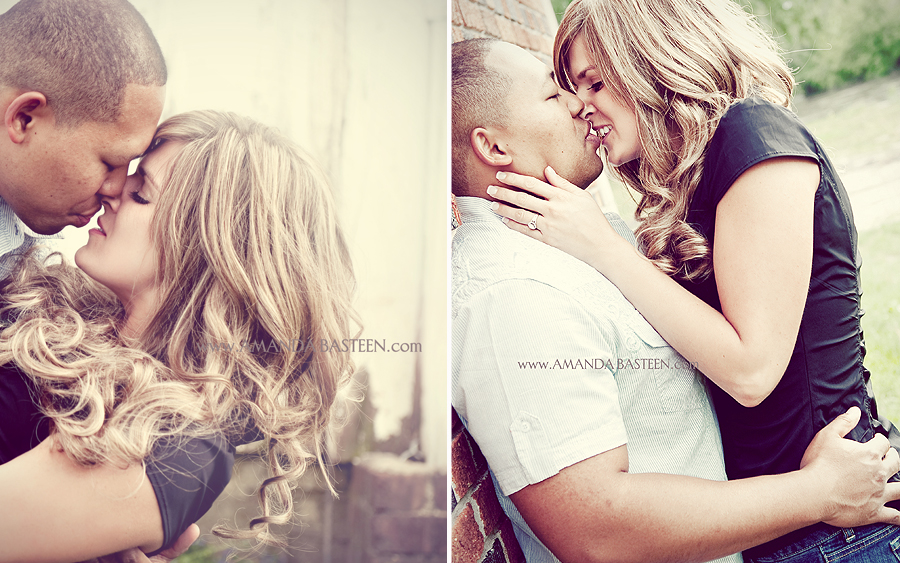 Romantic couple kissing in a beautiful embrace capturing love