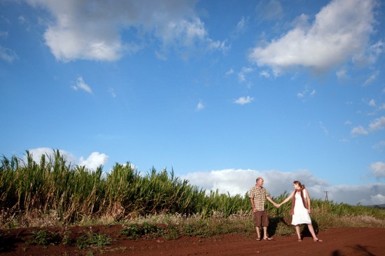 maui engagement session | rodeo arena + sugar cane field