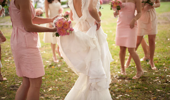 Pretty In Pink Backyard Wedding