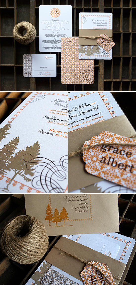 Ruby & Willow | Winter Wedding Invitations