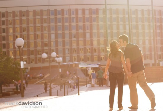 Sarah + Justin : Quincy Market Engagement Photos