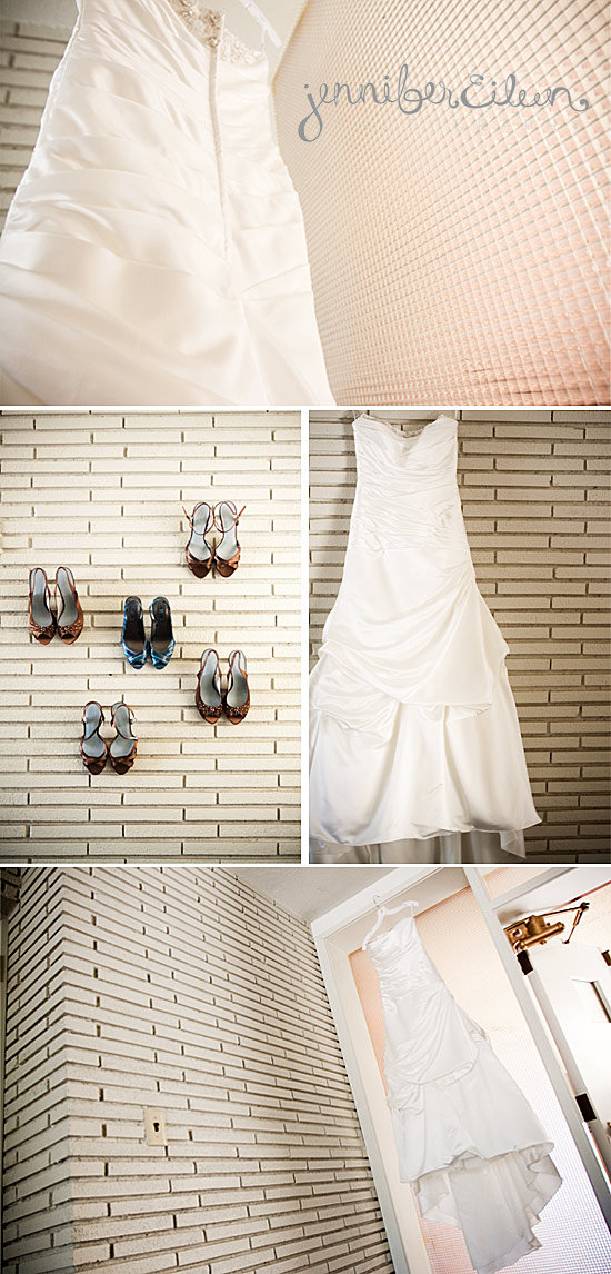 shoes, wedding dress, turqoise, brown