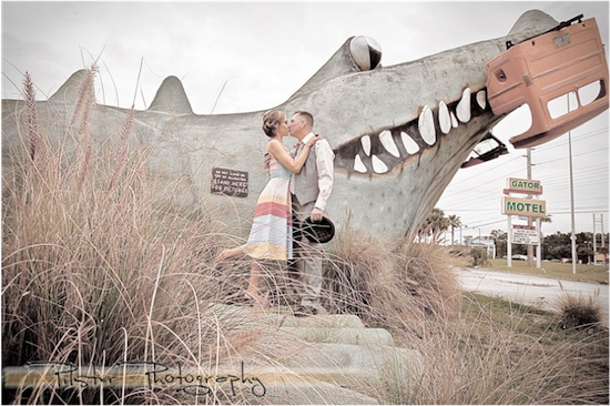 The Gator Motel | Vintage Engagement Session