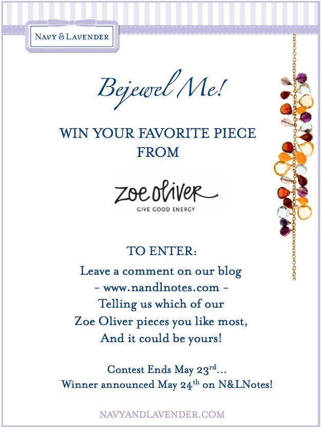 WIN IT!  Zoe Oliver Jewelry Giveaway at Navy & Lavender