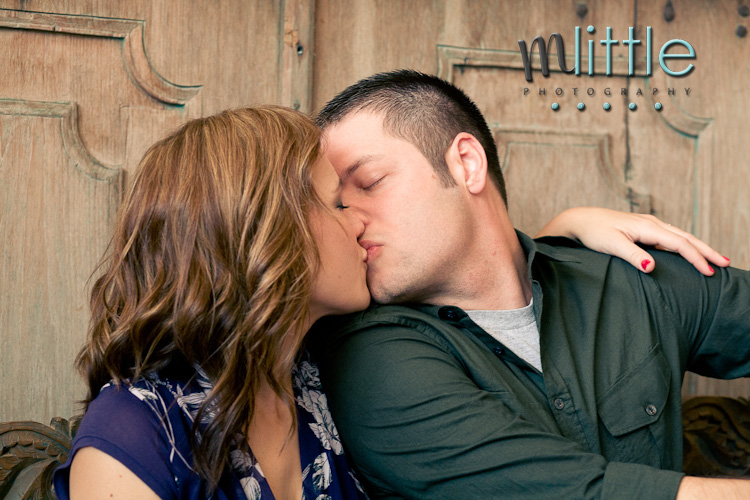 Couple kissing passionately