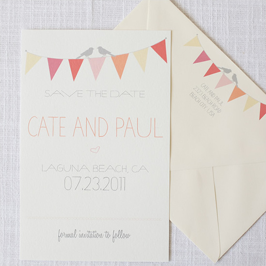 Bunting Do It Yourself Save the Dates