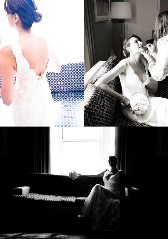 Bride getting ready, wedding day