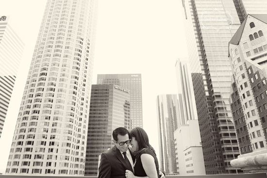 Downtown Los Angeles Engagement Session by Chenin Boutwell