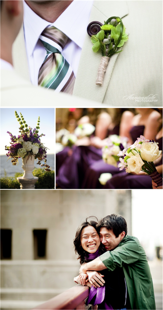 Purple and Green Inspiration | from Real Weddings