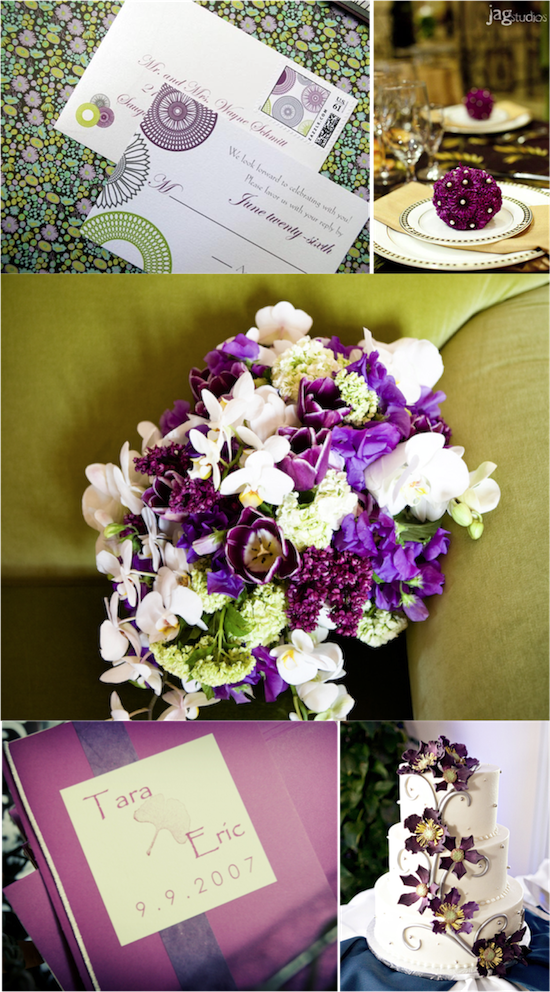 Purple and Green Inspiration | from Real Weddings