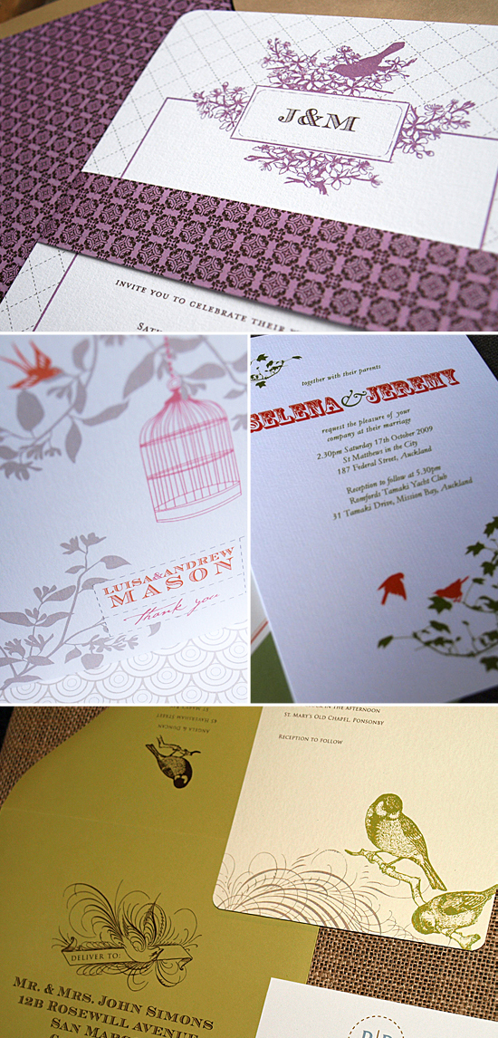 Ruby & Willow | Bird Invitations