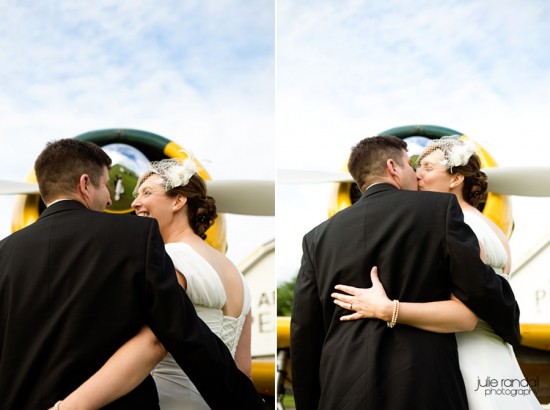 Sweet and lovely Portland Wedding::Vancouver Air Museum Reception