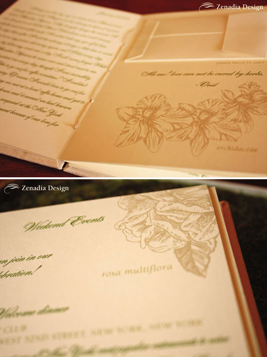 Elegant wedding invitation with floral design