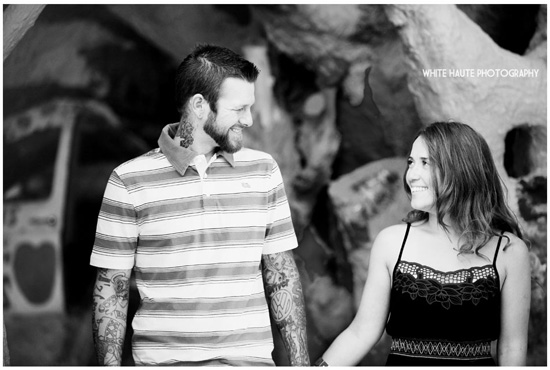 Weird, wild and White Haute Salton Sea engagement session