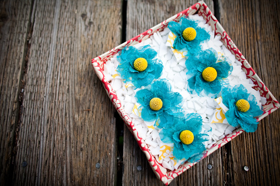 Yellow, Blue & Red All Over Wedding Details