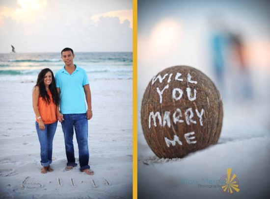 a 'love'ly coconut | pensacola engagement photography