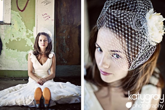 bridal session at abandoned schoolhouse by katy gray photography