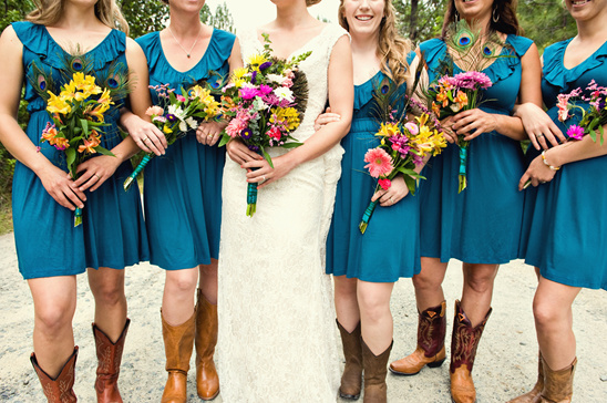 Oregon Backyard Wedding With Peacock Details