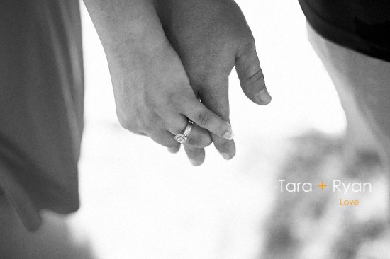 Tara and Ryans hands clasped, showing love and commitment