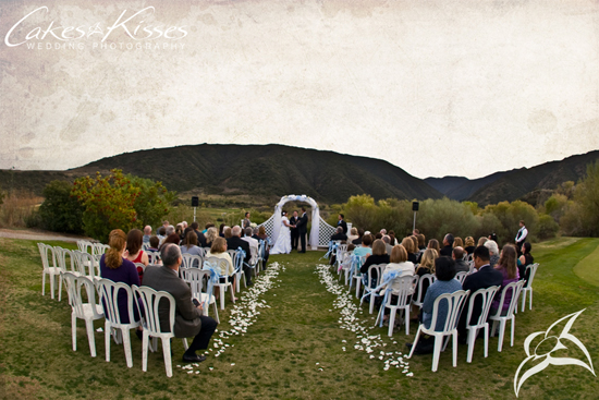 Lovely Golf Course ceremony and reception in Corona, CA