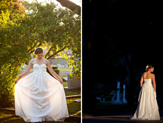 A Bride in the Graveyard. Oh la la.