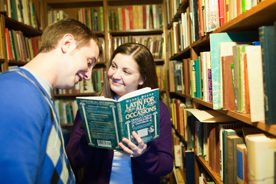 Love at a Bookstore - Nina and Tony